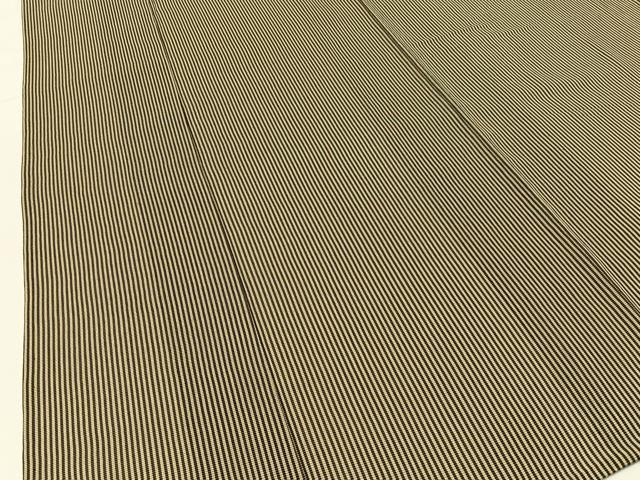 平和屋着物*夏物 お召 紗 縞 正絹 逸品 BAAX6920hj