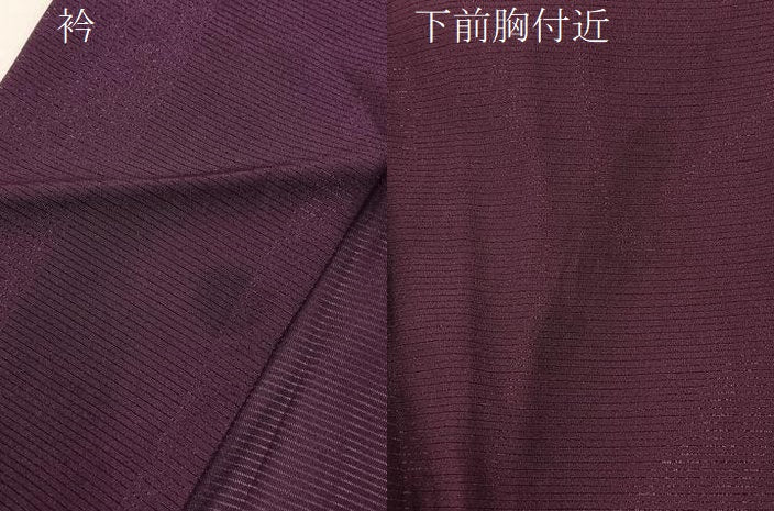 平和屋着物*夏物 色無地 絽 紫鳶色 正絹 逸品 BAAX6923hj