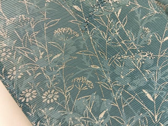 平和屋着物*夏物 訪問着 絽 刺繍 秋草文 暈し染め 正絹 逸品 BAAX6925hj