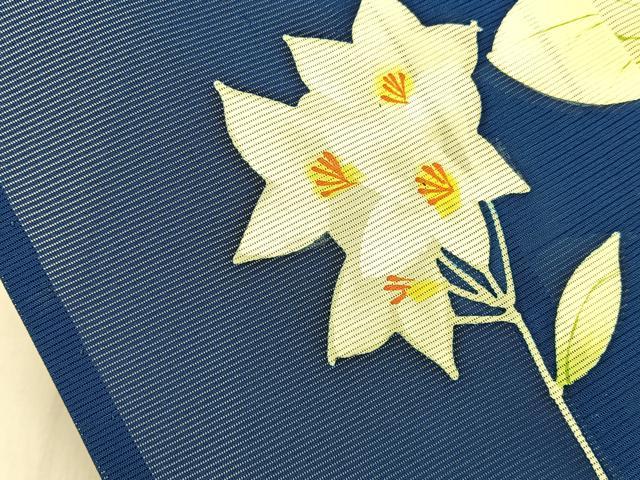平和屋着物*夏物 訪問着 絽 桔梗 ロング丈 正絹 逸品 未使用 BAAX6932hj