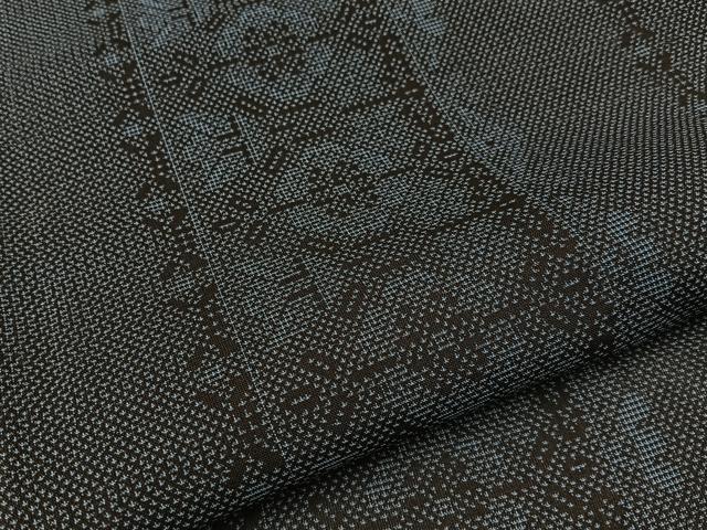 平和屋着物*夏物 本場大島紬 夏大島 草花文 正絹 逸品 BAAX6935hj