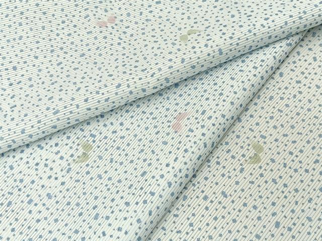 平和屋着物*夏物 小紋 絽 舞蝶文 洗える着物 BAAX6974hj