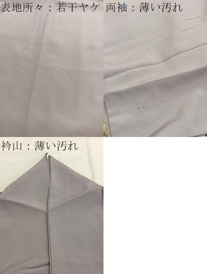 平和屋着物■訪問着 孔雀花文 暈し染め 金彩 正絹 逸品 BAAX7057hv
