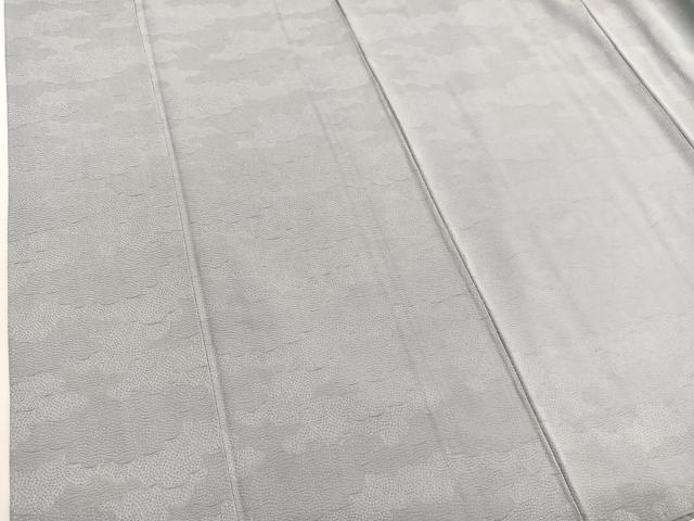 平和屋着物■上質な色無地 瑞雲地紋 蕎麦切色 正絹 逸品 BAAX7071hv