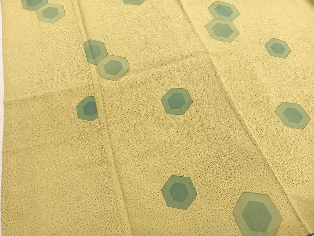 平和屋着物■上質な小紋 亀甲文 正絹 逸品 BAAX7077hv