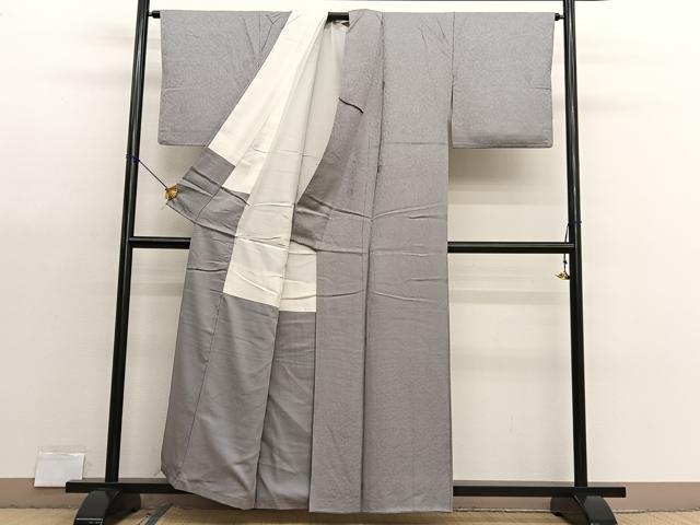 平和屋着物■上質な色無地 菊地紋 潤色 正絹 逸品 BAAX7139hv