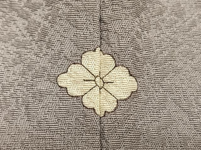 平和屋着物■上質な色無地 菊地紋 潤色 正絹 逸品 BAAX7139hv