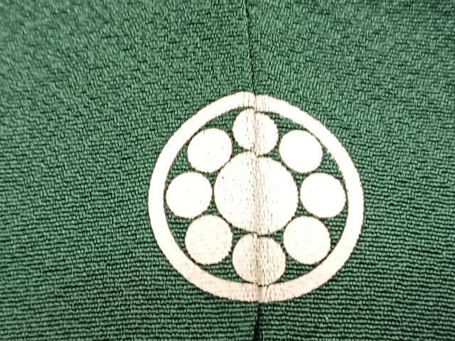 平和屋着物■上質な色無地 千歳緑色 正絹 逸品 BAAX7148hv