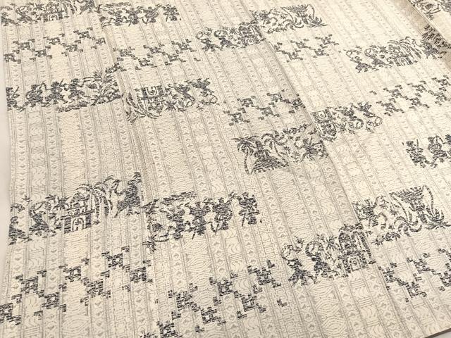 平和屋着物■上質な小紋 横段人物文様 正絹 逸品 BAAX7160hv