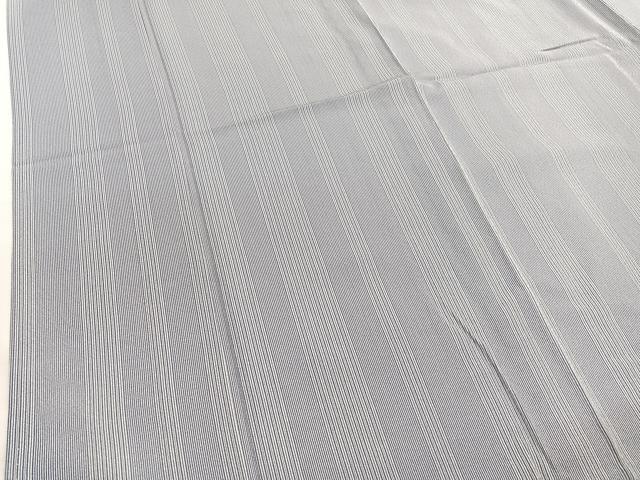平和屋着物▽江戸小紋 単衣 縞 両面染 正絹 逸品 未使用 BAAX7163hv