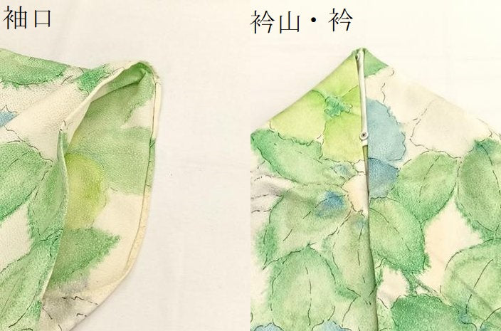 平和屋着物▽上質な小紋 単衣 枝花文 正絹 逸品 BAAX7167hv