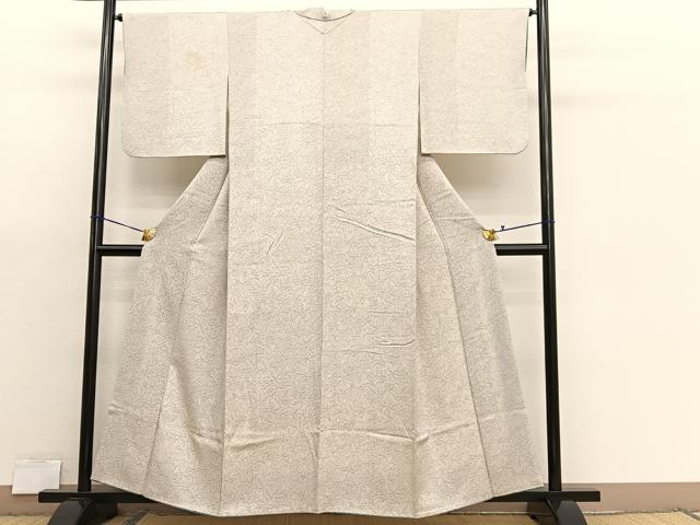平和屋着物■上質な小紋 手描き 葡萄 正絹 逸品 BAAX7173hv