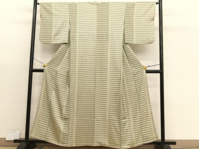 平和屋着物■上質な小紋 亀甲間道 正絹 逸品 BAAX7174hv