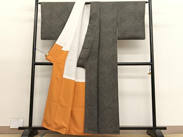 平和屋着物■上質な小紋 檜垣松竹梅 正絹 逸品 未使用 BAAX7175hv