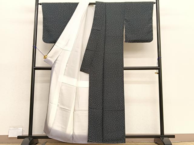 平和屋着物■上質な小紋 成り物 唐辛子 正絹 逸品 BAAX7182hv