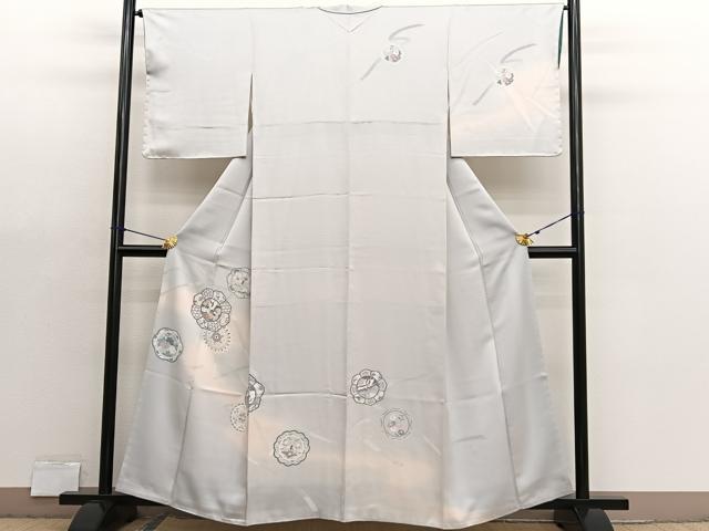 平和屋着物■訪問着 鳳凰花絵皿文 暈し染め 正絹 逸品 BAAX7190hv