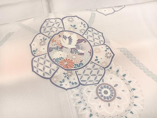 平和屋着物■訪問着 鳳凰花絵皿文 暈し染め 正絹 逸品 BAAX7190hv