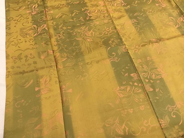 平和屋着物■上質なお召 花唐草文 暈し染め 正絹 逸品 BAAX7195hv