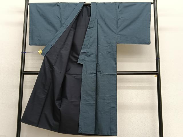平和屋着物■男性 本場大島紬 アンサンブル 幾何学文様 正絹 逸品 BAAX7318hv