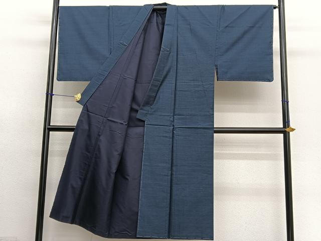 平和屋着物■男性 本場大島紬 アンサンブル 長襦袢(袷)セット 100亀甲 総詰め 正絹 逸品 BAAX7321hv
