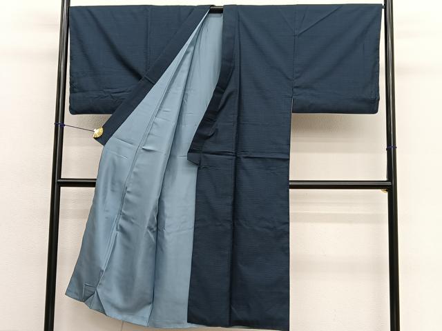 平和屋着物●男性 本場大島紬 アンサンブル 長襦袢(袷)セット 100亀甲 総詰め 正絹 逸品 BAAX7331hv