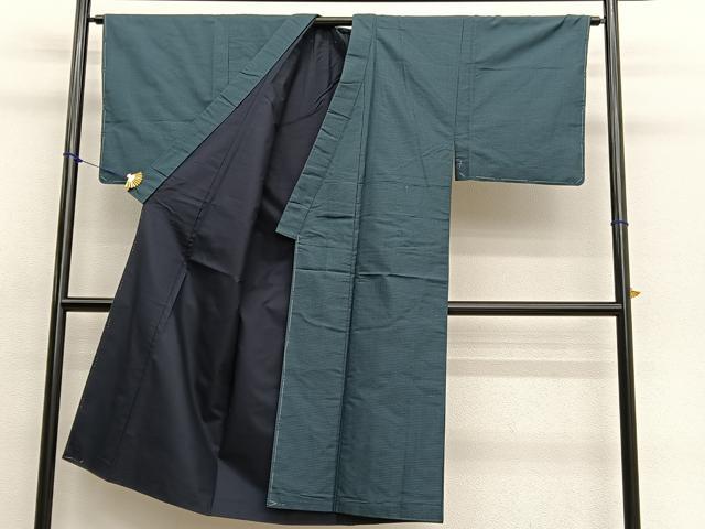 平和屋着物■男性 本場大島紬 アンサンブル100亀甲 総詰め 正絹 逸品 BAAX7337hv