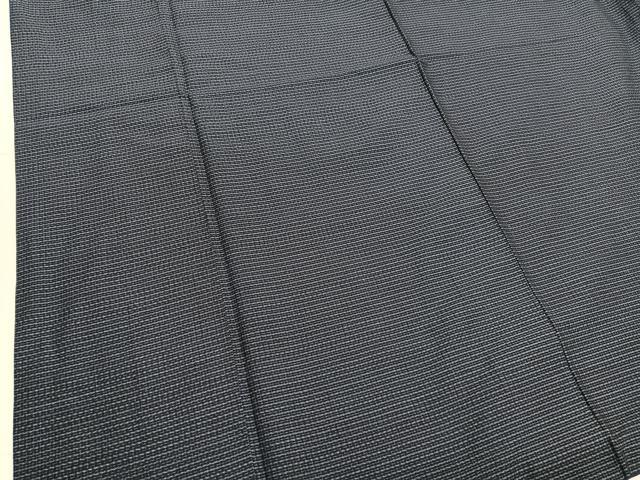 平和屋着物■男性 紬 アンサンブル 格子柄 正絹 逸品 BAAX7339hv