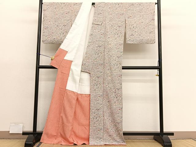 平和屋着物■上質な小紋 御所解文 正絹 逸品 BAAX7356hv