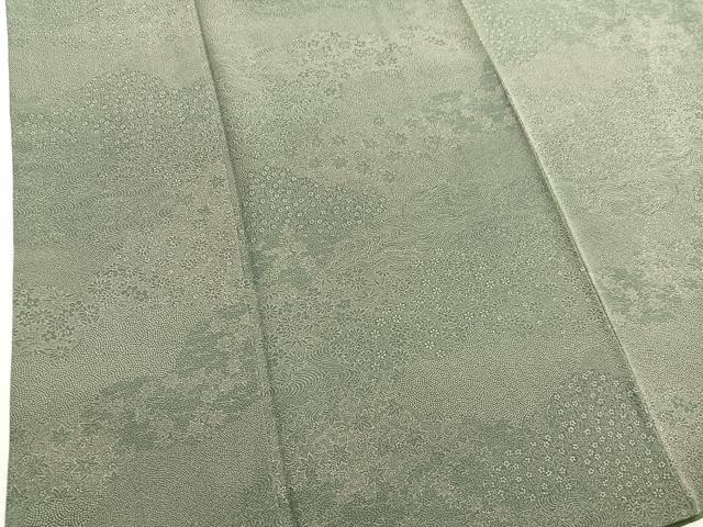 平和屋着物■江戸小紋 竜田川雲取り花文 正絹 逸品 BAAX7368hv
