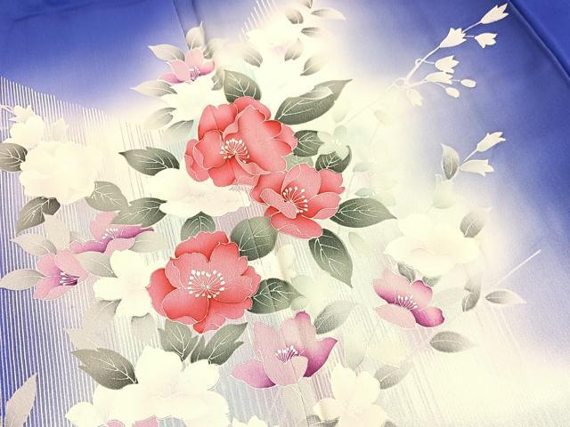 平和屋着物■訪問着 枝花文 暈し染め 正絹 逸品 BAAX7372hv