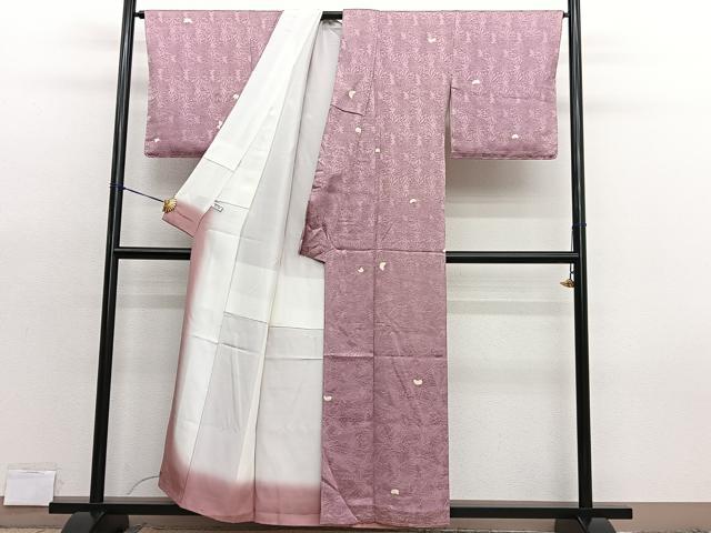 平和屋着物■上質な小紋 絞り 飛鶴文 正絹 逸品 BAAX7376hv