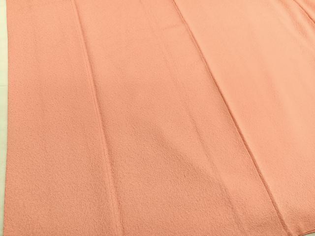 平和屋着物■本草木染作家 瑞寶 色無地 紋意匠 東雲色 正絹 逸品 BAAX7389hv