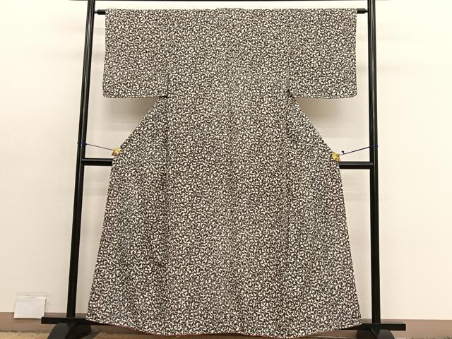 平和屋着物■上質な小紋 舞蝶文 正絹 逸品 未使用 BAAX7392hv