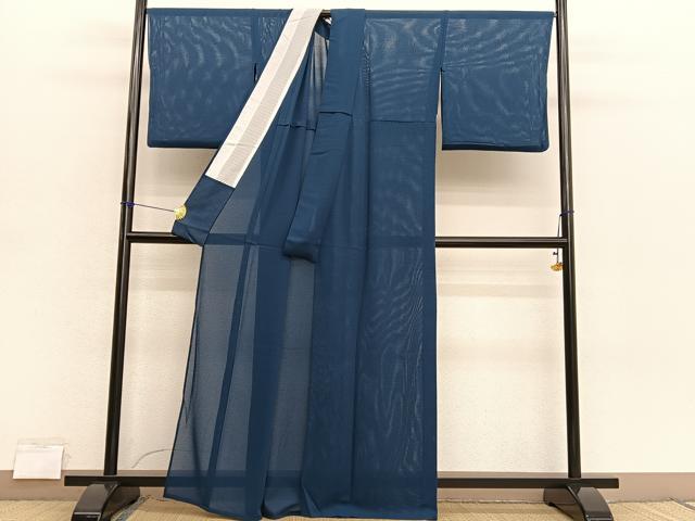 平和屋着物*夏物 色無地 絽縮緬 褐返色 正絹 逸品 BAAX7459hv