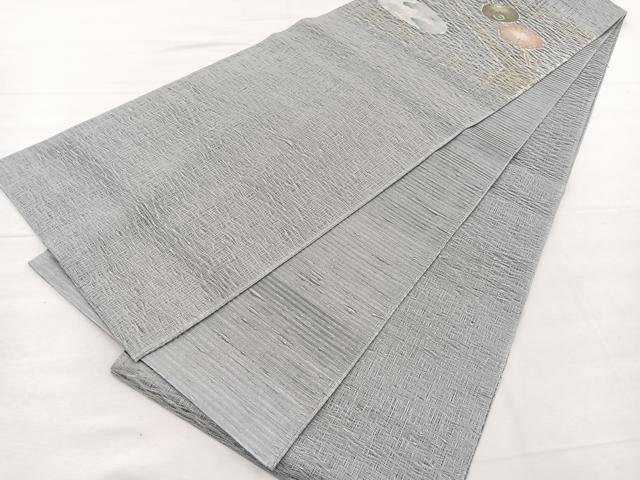 平和屋着物*夏物 両面 太鼓柄 京袋帯 すくい織 番傘 銀糸 正絹 逸品 未使用 BAAX7485hv