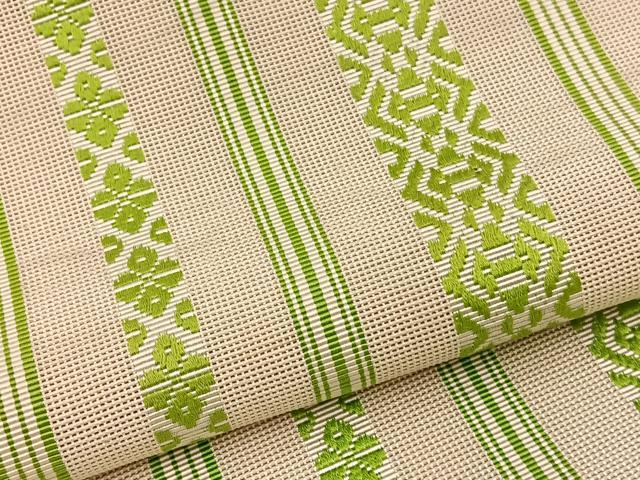 平和屋着物*夏物 本場筑前博多織 八寸名古屋帯 紗献上 正絹 逸品 BAAX7553hv