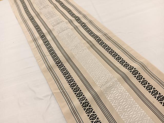 平和屋着物*夏物 本場筑前博多織 八寸名古屋帯 紗献上 正絹 逸品 BAAX7571hv