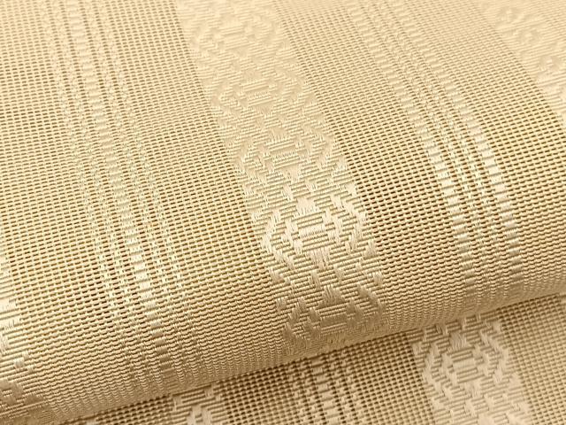 平和屋着物*夏物 本場筑前博多織 八寸名古屋帯 紗献上 砥粉色 正絹 逸品 BAAX7605hv
