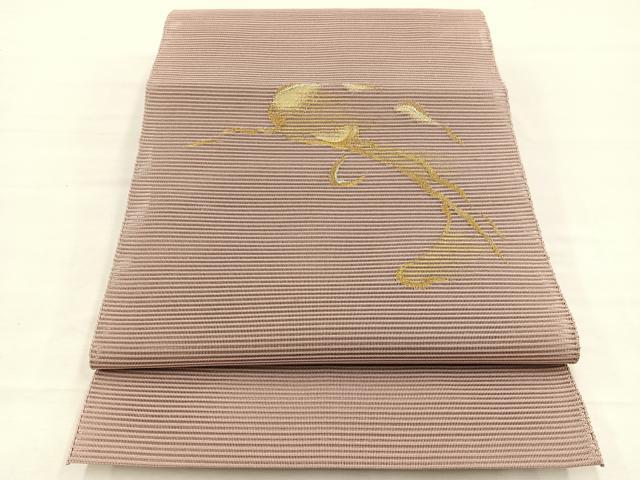 平和屋着物*夏物 八寸名古屋帯 絽綴れ 抽象文様 金銀糸 正絹 逸品 BAAX7655hv
