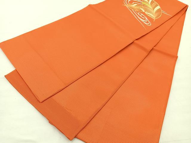 平和屋着物*夏物 太鼓柄 京袋帯 総駒刺繍 流水草葉文 金銀糸 正絹 逸品 BAAX7683hv