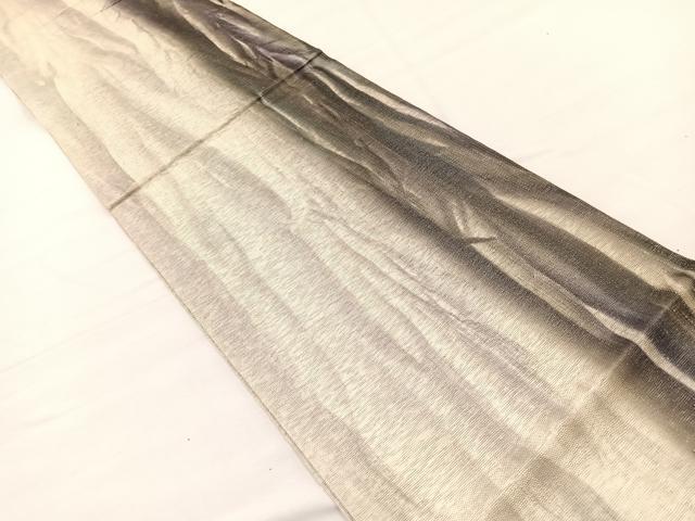 平和屋着物*夏物 京都陽道庵 上村陽道 全通柄 九寸開き名古屋帯 間道 銀彩 正絹 逸品 BAAX7706hv