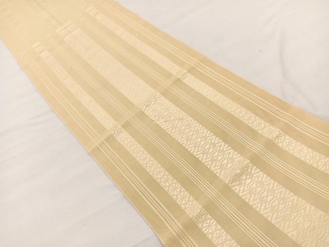 平和屋着物*夏物 本場筑前博多織 八寸名古屋帯 紗献上 砥粉色 正絹 逸品 BAAX7744hv