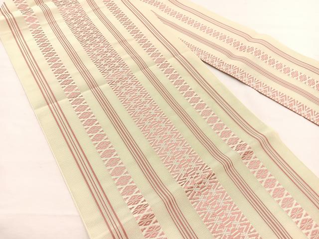 平和屋着物*夏物 本場筑前博多織 八寸名古屋帯 紗献上 正絹 逸品 BAAX7759hv