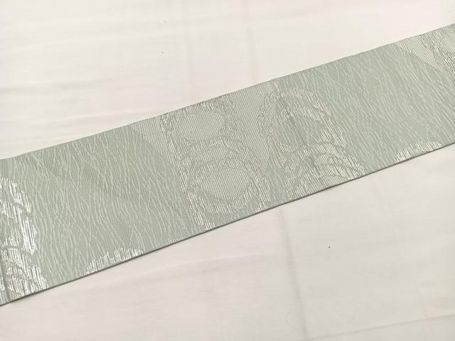 平和屋着物*夏物 西陣 川島織物謹製 九寸名古屋帯 流水文 銀糸 正絹 逸品 BAAX7788hv