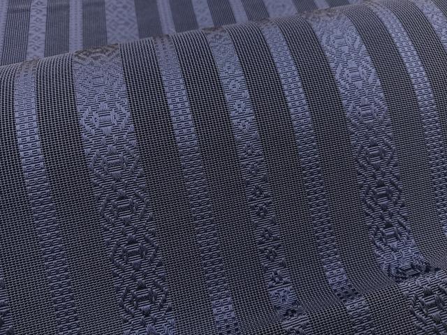 平和屋着物*夏物 本場筑前博多織 八寸名古屋帯 紗献上 青褐色 正絹 逸品 BAAX7790hv
