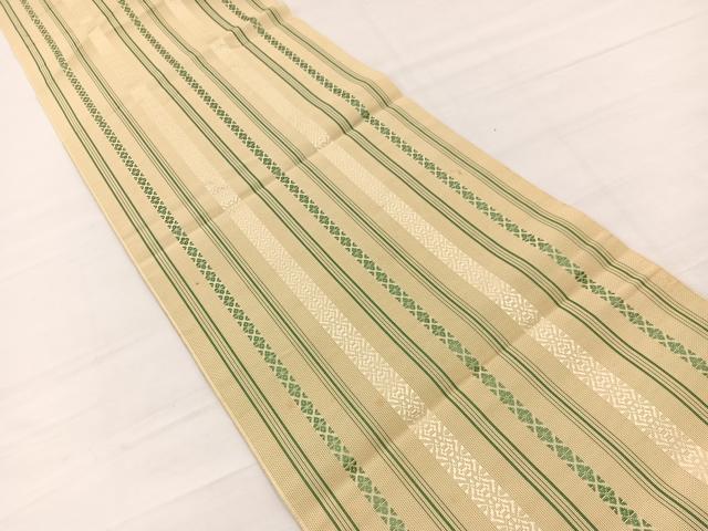 平和屋着物*夏物 本場筑前博多織 八寸名古屋帯 紗献上 正絹 逸品 BAAX7809hv