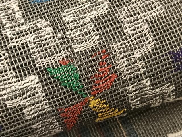 平和屋着物*夏物 1854年創業 帯屋捨松 八寸名古屋帯 幾何学文様 正絹 逸品 BAAX7824hv