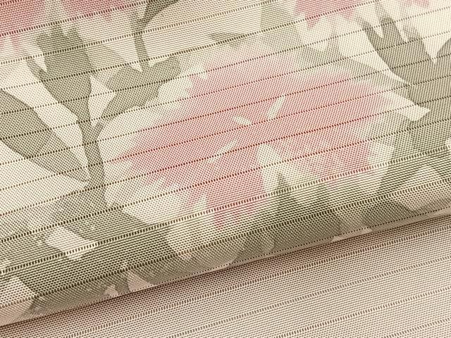 平和屋着物*夏物 絽塩瀬 九寸名古屋帯 草花文 ろうけつ染め 正絹 逸品 BAAX7944hv