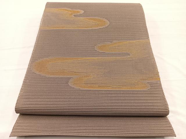 平和屋着物*夏物 銀座きしや 八寸名古屋帯 絽綴れ エ霞文 正絹 逸品 未使用 BAAX7948hv