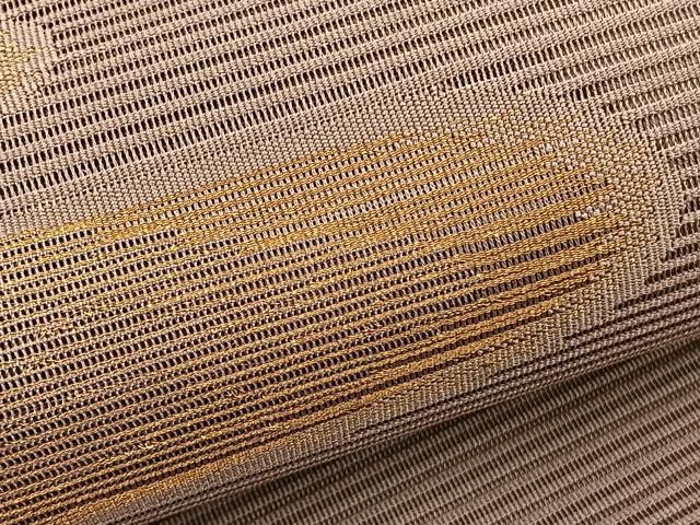 平和屋着物*夏物 銀座きしや 八寸名古屋帯 絽綴れ エ霞文 正絹 逸品 未使用 BAAX7948hv